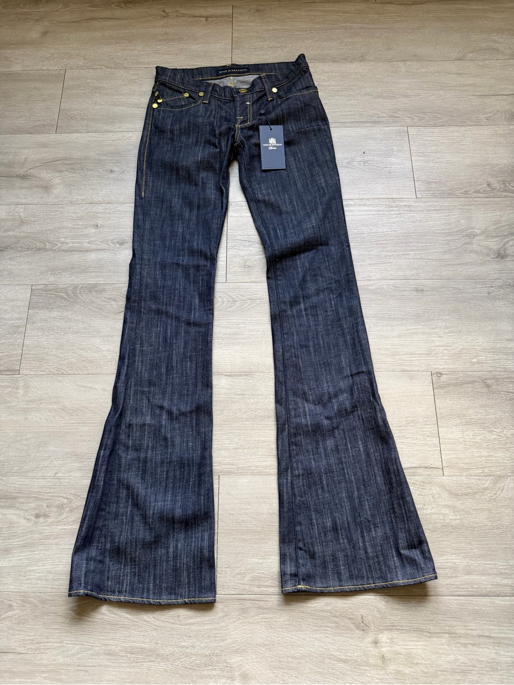 Rock & Republic Indigo Wide Leg Flare Jeans